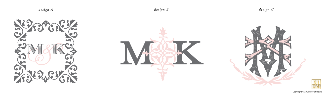 M&K Wedding Logo  Wedding logo monogram, Wedding logos, Wedding