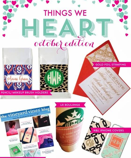 Things We Heart: October Edition