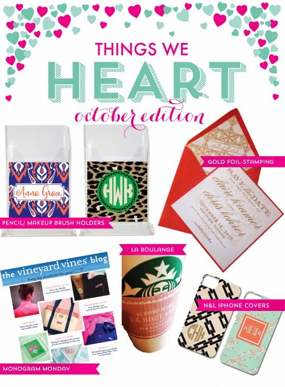 Things we heart: October 2013