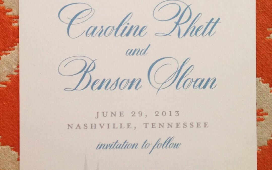 Southern Wedding Day Details