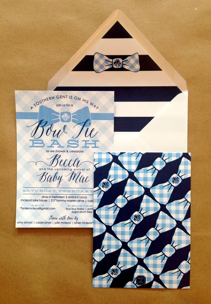 Bow Tie Baby Shower