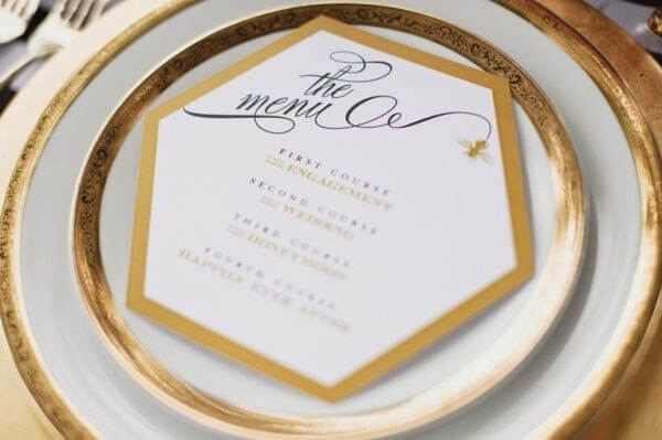 Wedding Reception Menu Cards