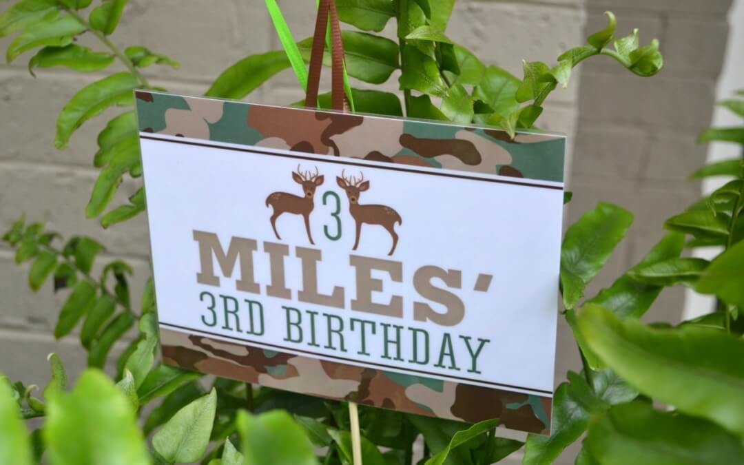 Camouflage Inspired Birthday