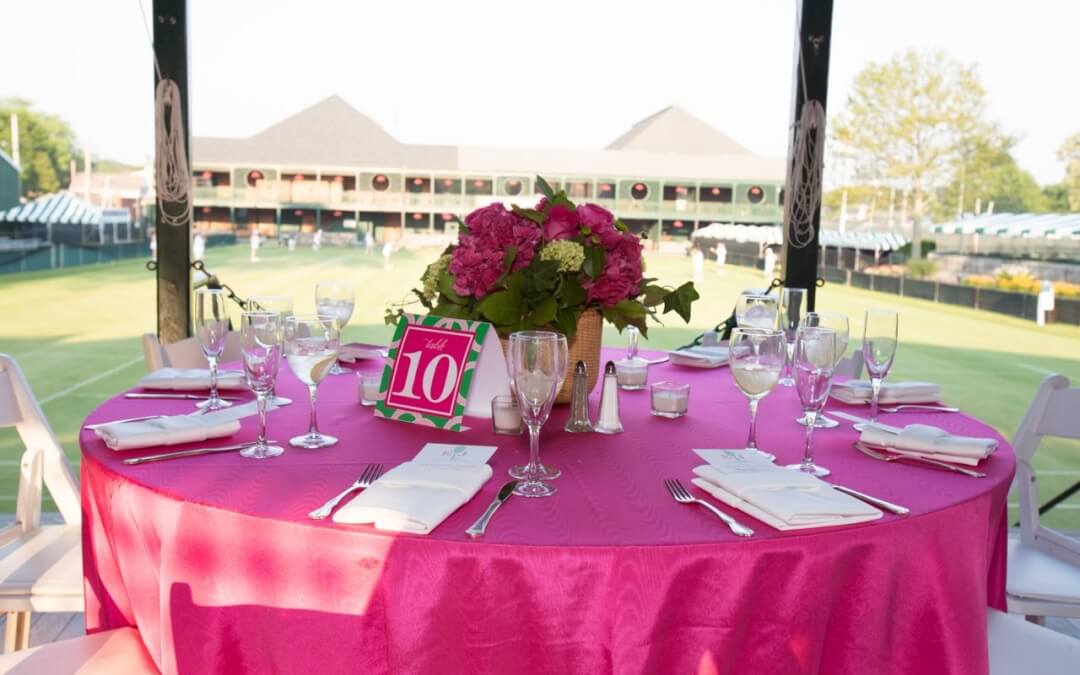 Preppy Tennis Inspired Rehearsal Dinner