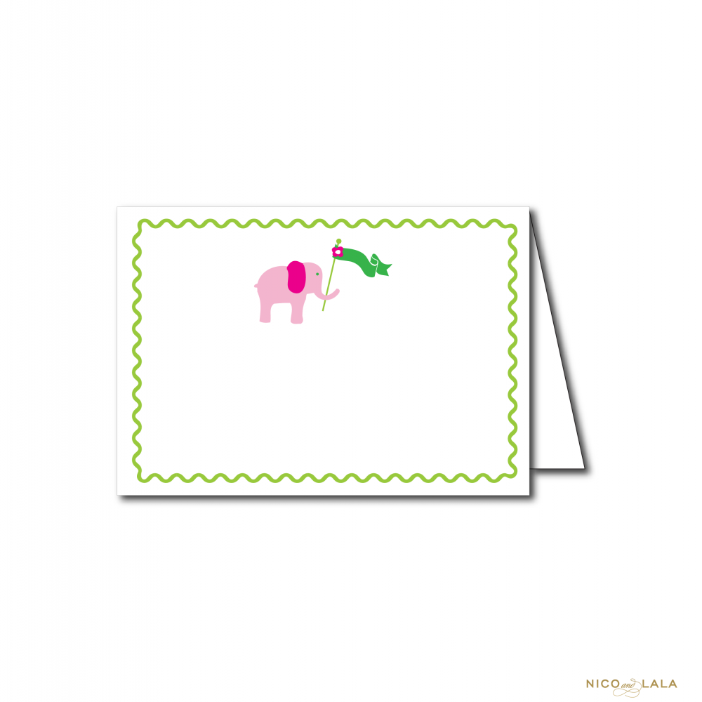 Lilly Pulitzer themed food cards