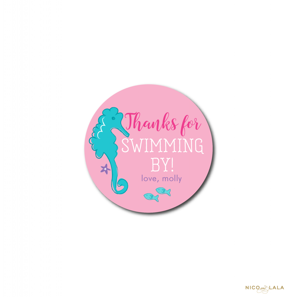 Mermaid Birthday Stickers