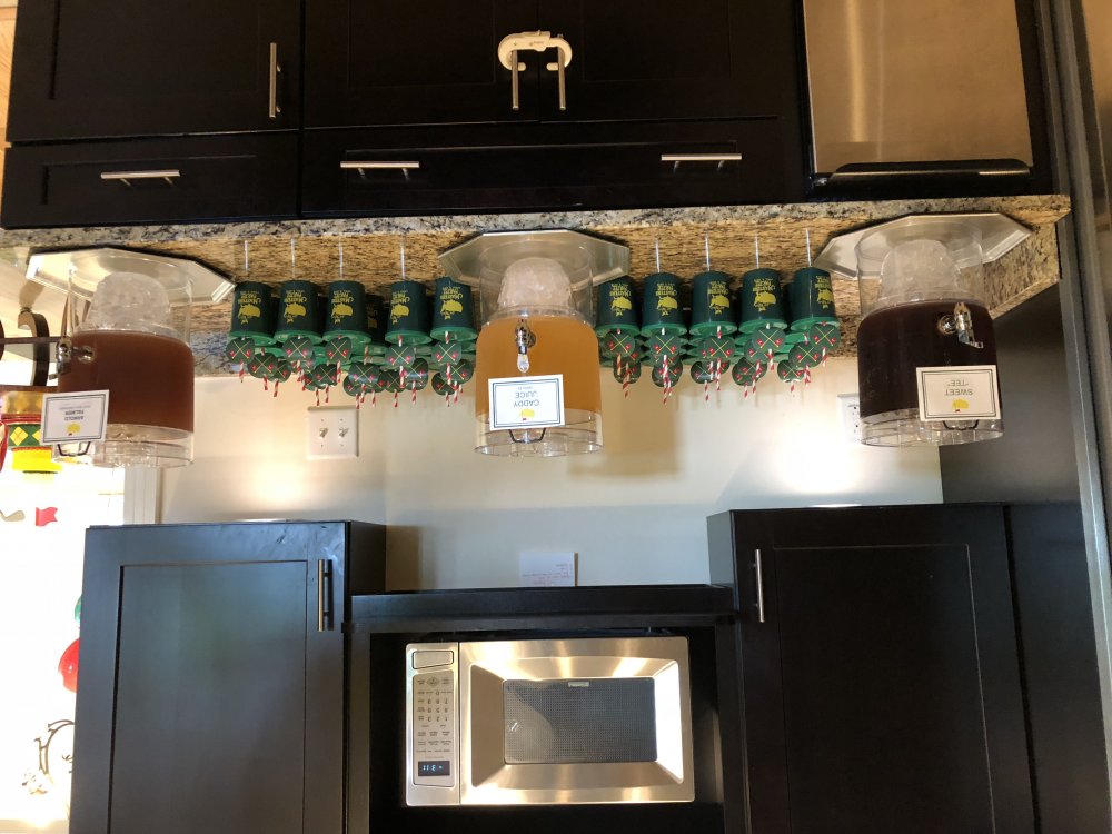 Drink station at Masters birthday